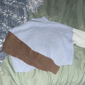 Tri color sweater from hollister